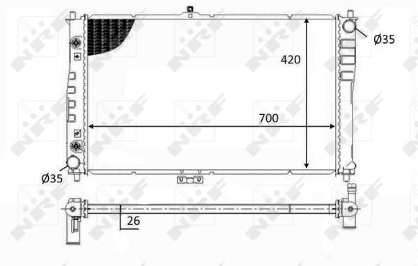 Radiador NRF 59019