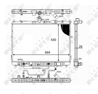 Radiador NRF 59043