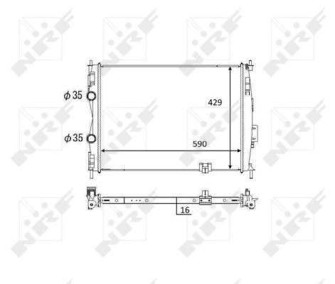 Radiador NRF 59061