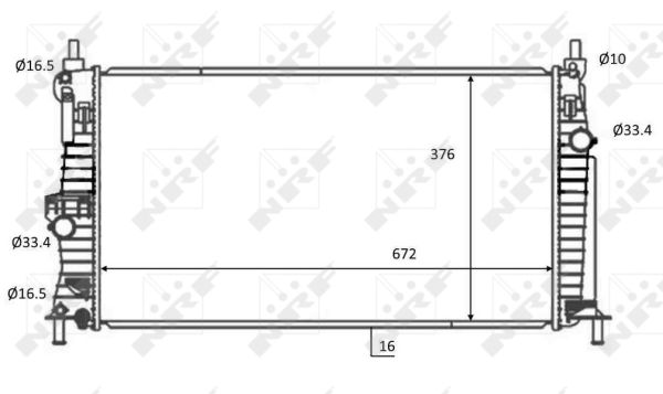 Radiador NRF 59068