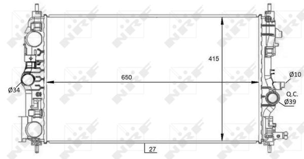 Radiador NRF 59076