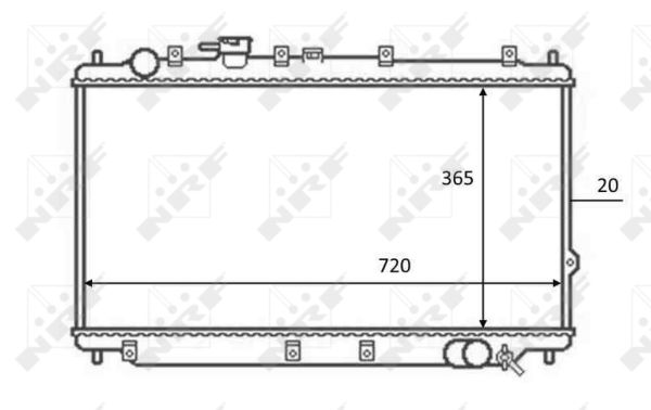 Radiador NRF 59082