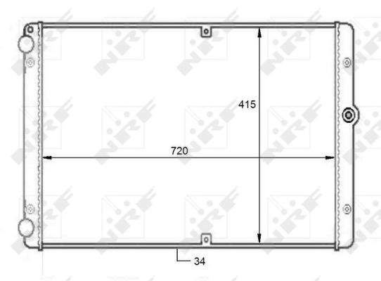 Radiador NRF 59088