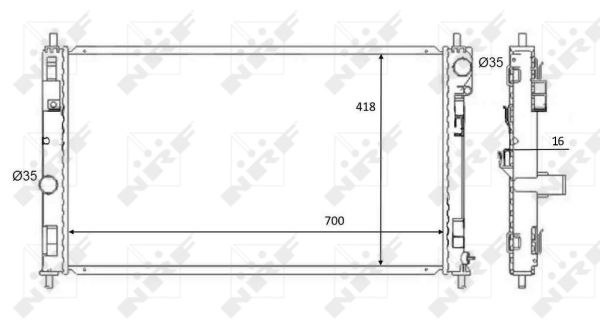 Radiador NRF 59089