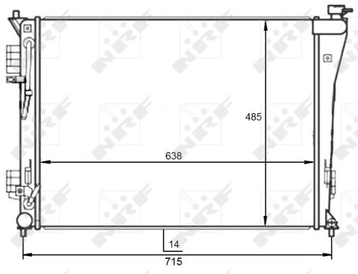 Radiador NRF 59097