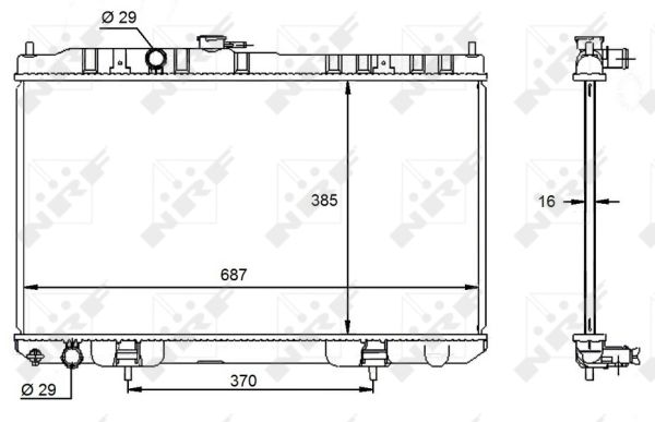 Radiador NRF 59099