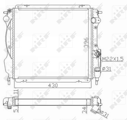Radiador NRF 59121