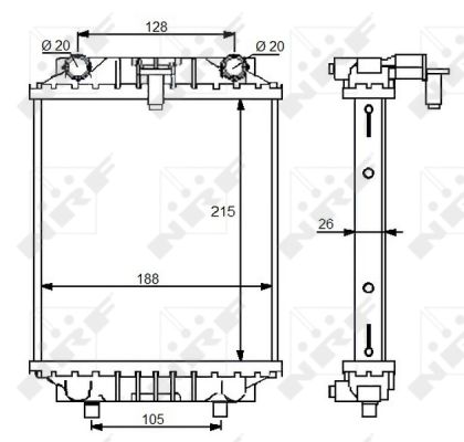 Radiador NRF 59125