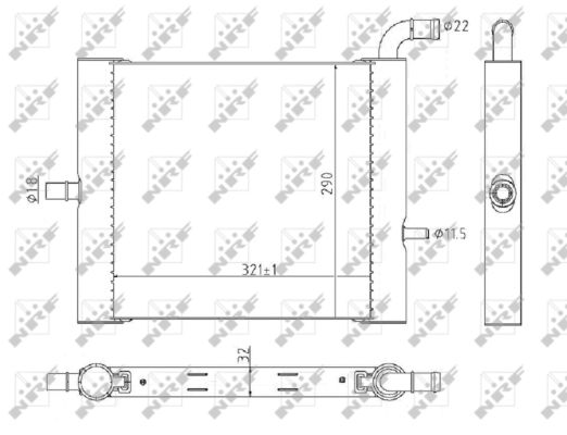 Radiador NRF 59176