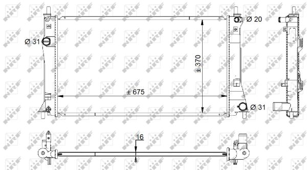 Radiador NRF 59205