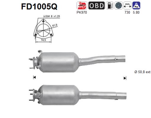 Filtro de particulas AS FD1005Q