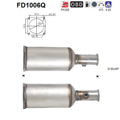 Filtro de particulas AS FD1006Q