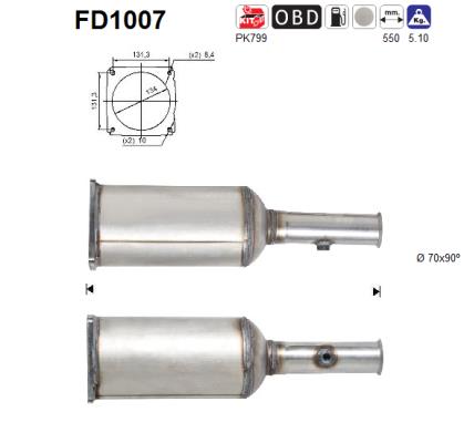 Filtro de particulas AS FD1007