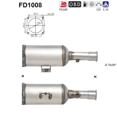 Filtro de particulas AS FD1008