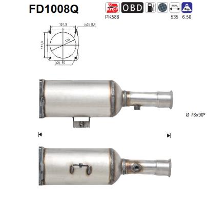 Filtro de particulas AS FD1008Q