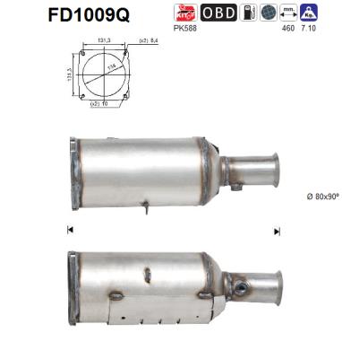 Filtro de particulas AS FD1009Q