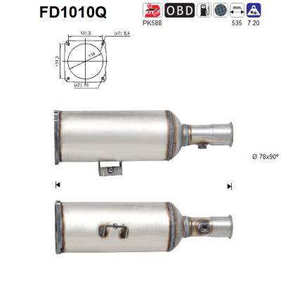 Filtro de particulas AS FD1010Q