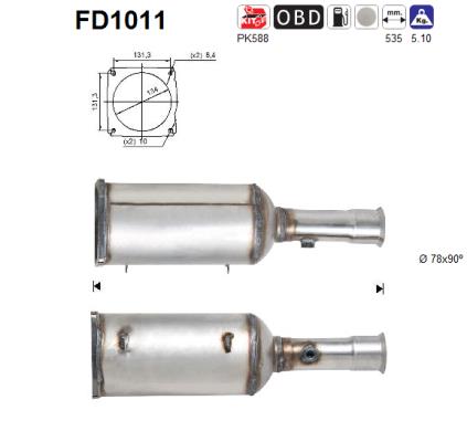 Filtro de particulas AS FD1011