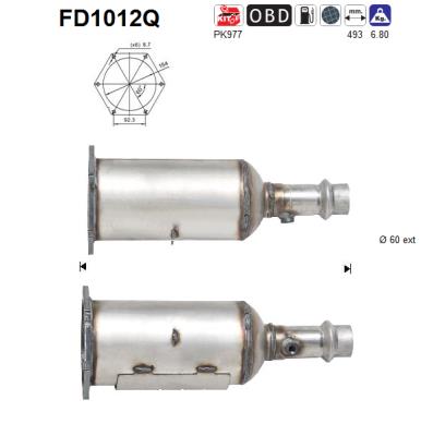 Filtro de particulas AS FD1012Q