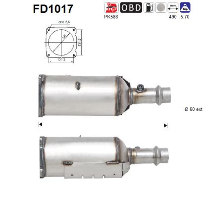 Filtro de particulas AS FD1017