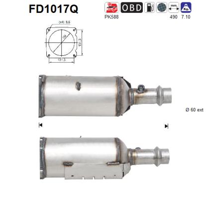 Filtro de particulas AS FD1017Q