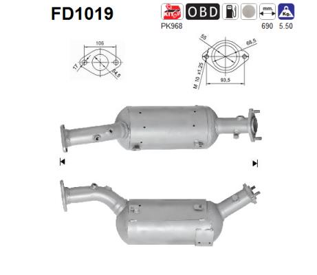 Filtro de particulas AS FD1019