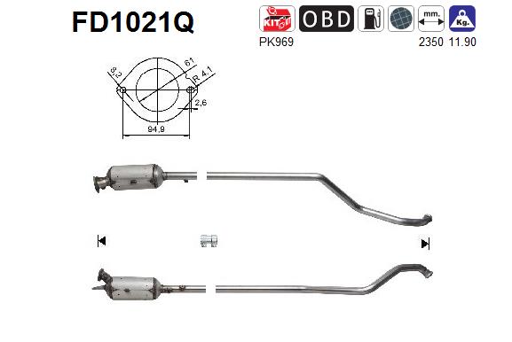 Filtro de particulas AS FD1021Q