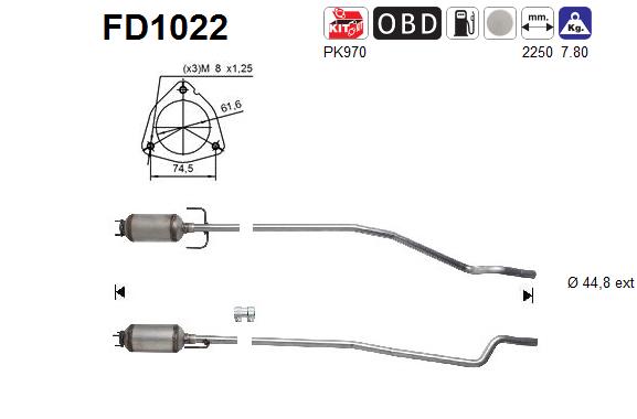 Filtro de particulas AS FD1022