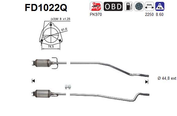 Filtro de particulas AS FD1022Q