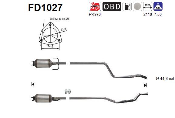 Filtro de particulas AS FD1027