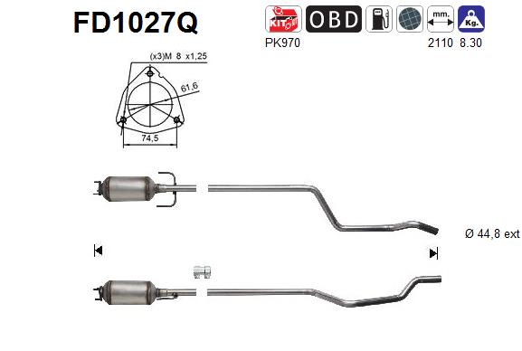 Filtro de particulas AS FD1027Q