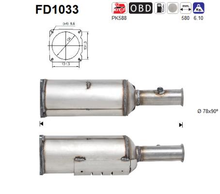 Filtro de particulas AS FD1033