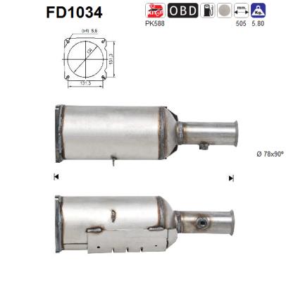 Filtro de particulas AS FD1034