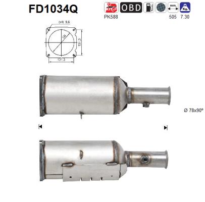 Filtro de particulas AS FD1034Q