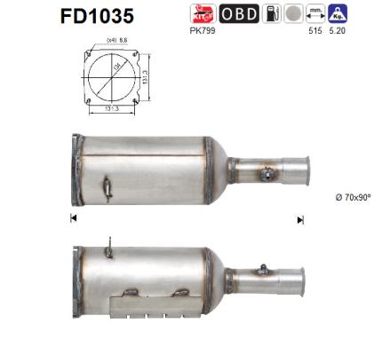 Filtro de particulas AS FD1035