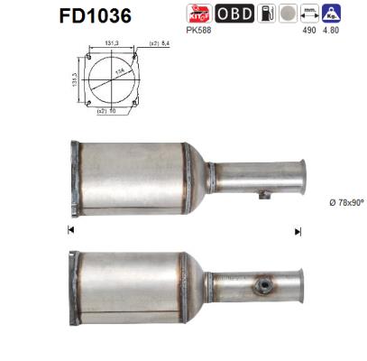 Filtro de particulas AS FD1036