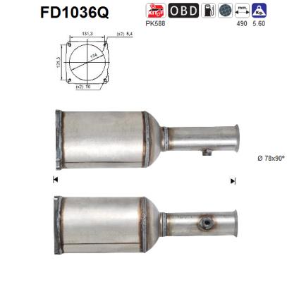 Filtro de particulas AS FD1036Q