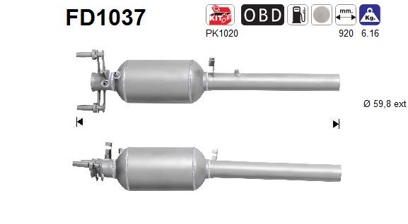 Filtro de particulas AS FD1037