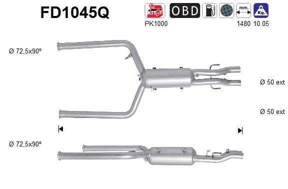 Filtro de particulas AS FD1045Q