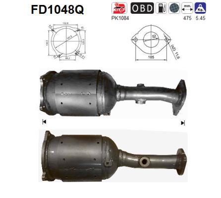 Filtro de particulas AS FD1048Q