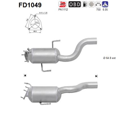 Filtro de particulas AS FD1049