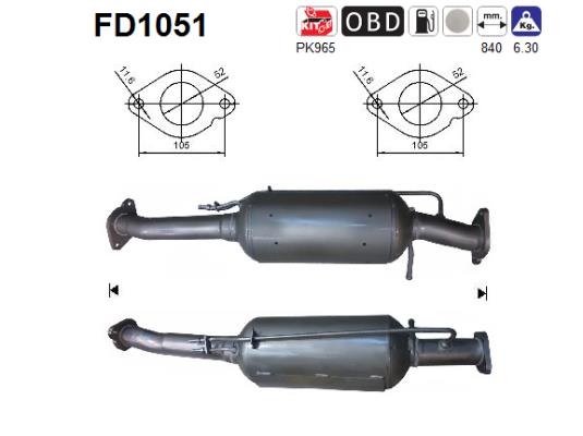 Filtro de particulas AS FD1051