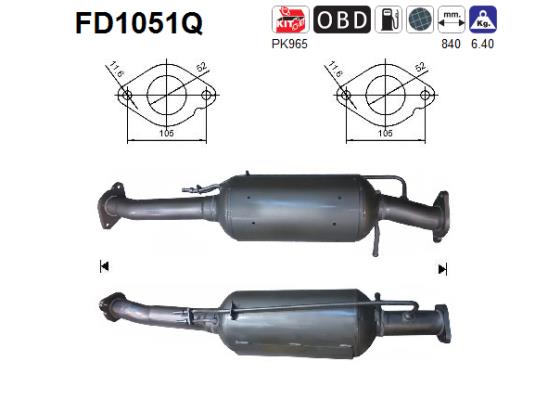 Filtro de particulas AS FD1051Q