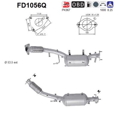 Filtro de particulas AS FD1056Q