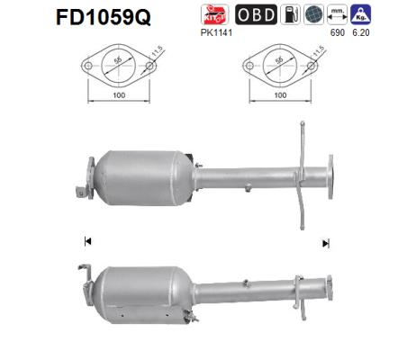 Filtro de particulas AS FD1059Q