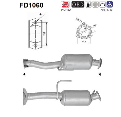 Filtro de particulas AS FD1060