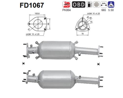 Filtro de particulas AS FD1067