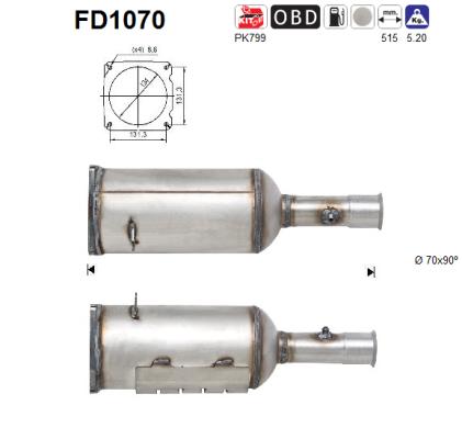 Filtro de particulas AS FD1070