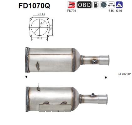 Filtro de particulas AS FD1070Q