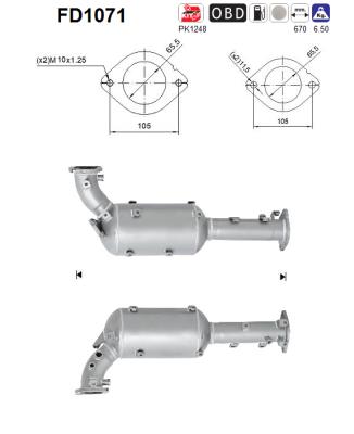 Filtro de particulas AS FD1071